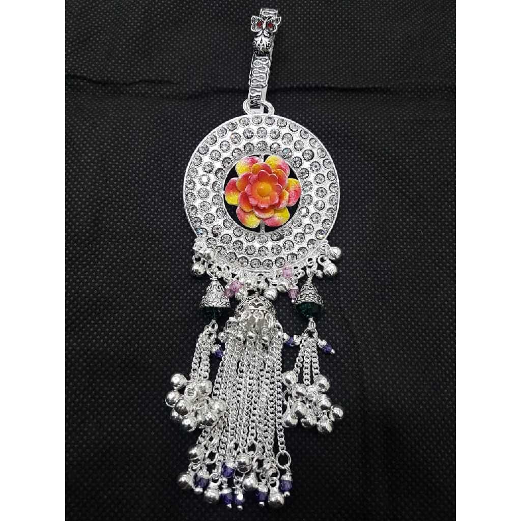 Silver Attractive Meenakari Juda
