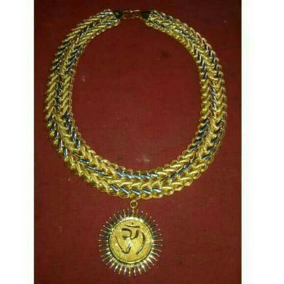 Gold Ladies Indian Fancy Rajwadi Chain Yellow