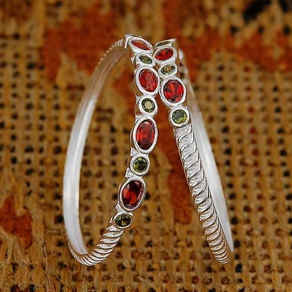 Silver Kids Indian Fancy Kadli White
