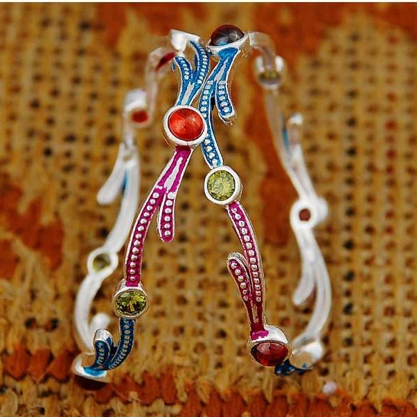 Silver Kids Indian Fancy Kadli White