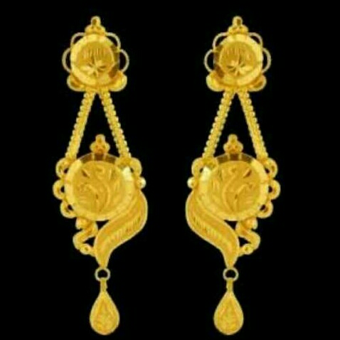 22KT Gold Ladies Designer Butti