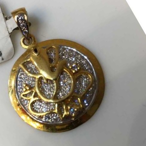 Gold Indian Fancy Pendant Yellow
