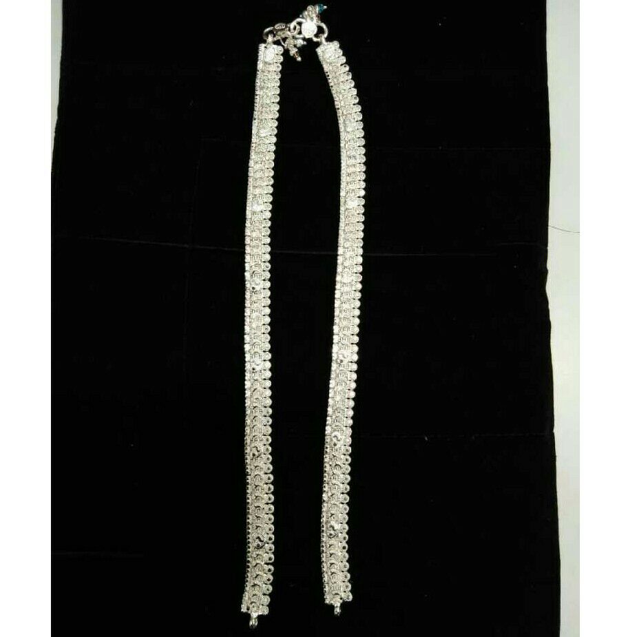 925 Plain  Silver Ladies Payal