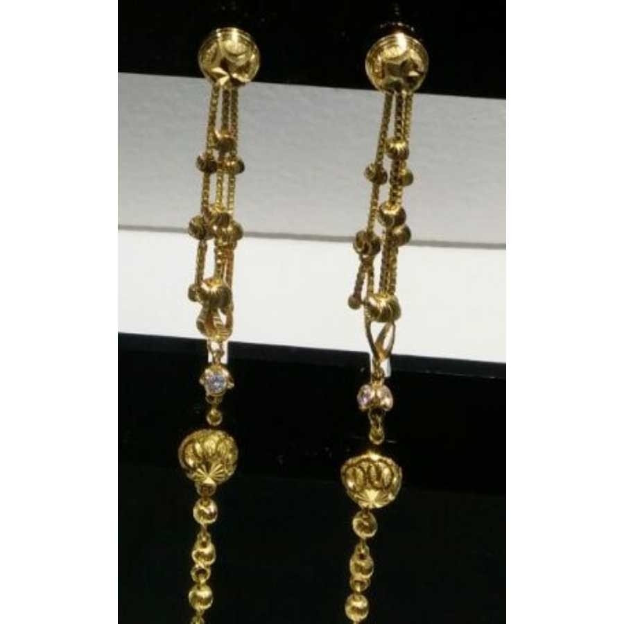 22KT Gold Ladies Indian Fancy Sui Dhaga Earrings