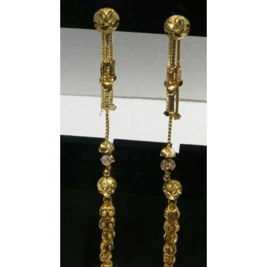 22KT Gold Ladies Indian Fancy Sui Dhaga Earrings