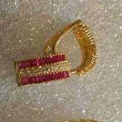 18K Gold ladies Indian Fancy Bali Yellow