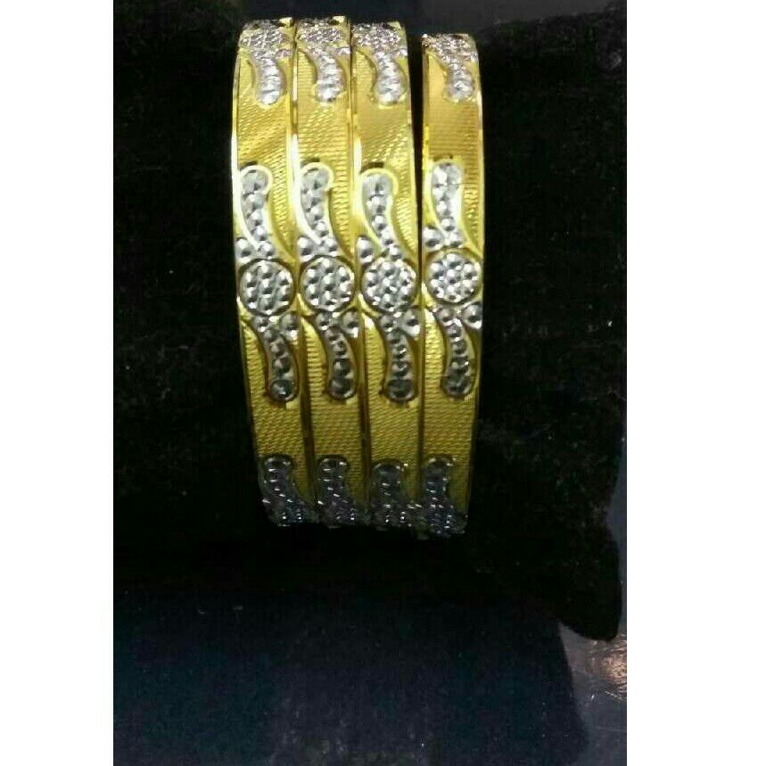 22K/916 Gold CNC Fancy Bangle