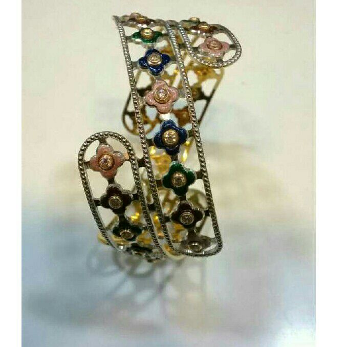 22K/916 Gold CNC Fancy Bangle