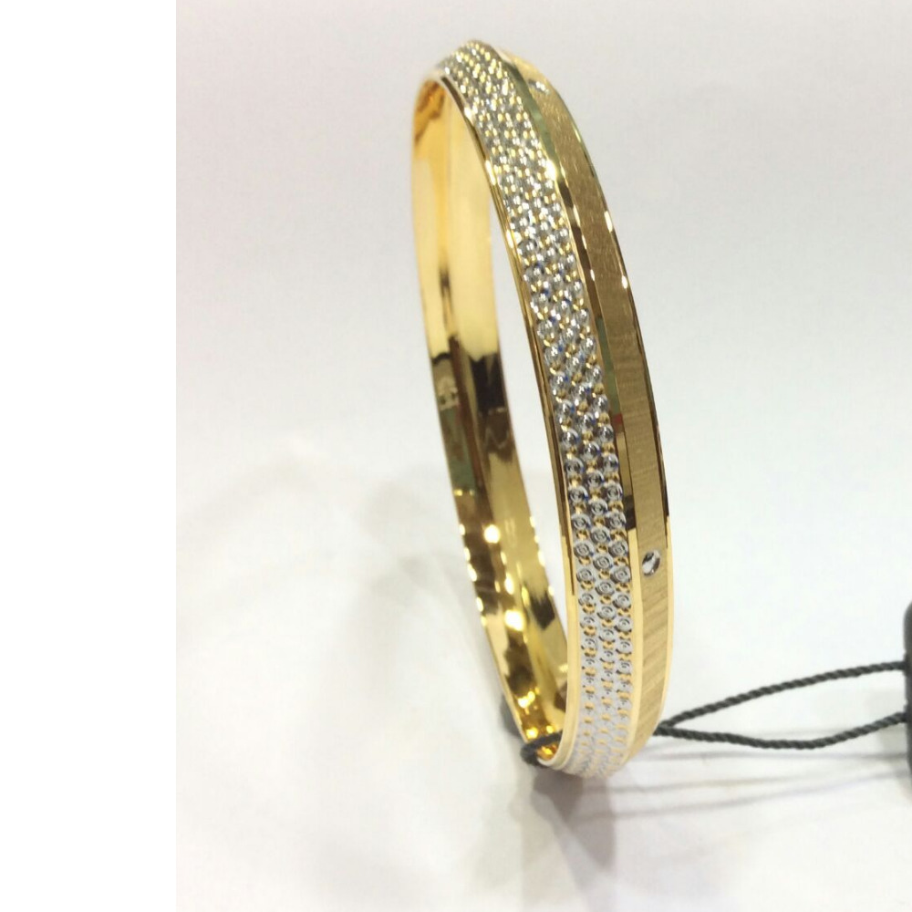 22KT Yellow Gents Punjabi Hollow Designer Kada