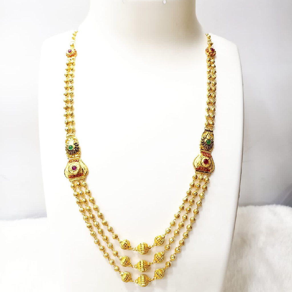 22Kt Gold 3 layer Mala