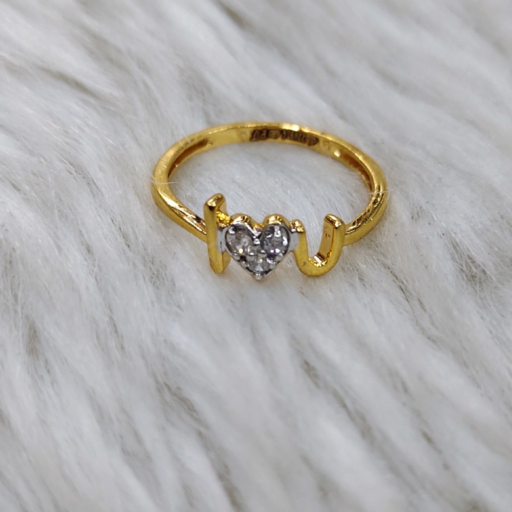916 22 carat love ladies ring