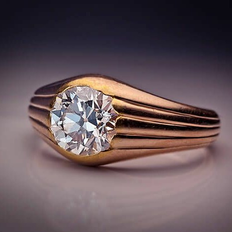 Single stone ring