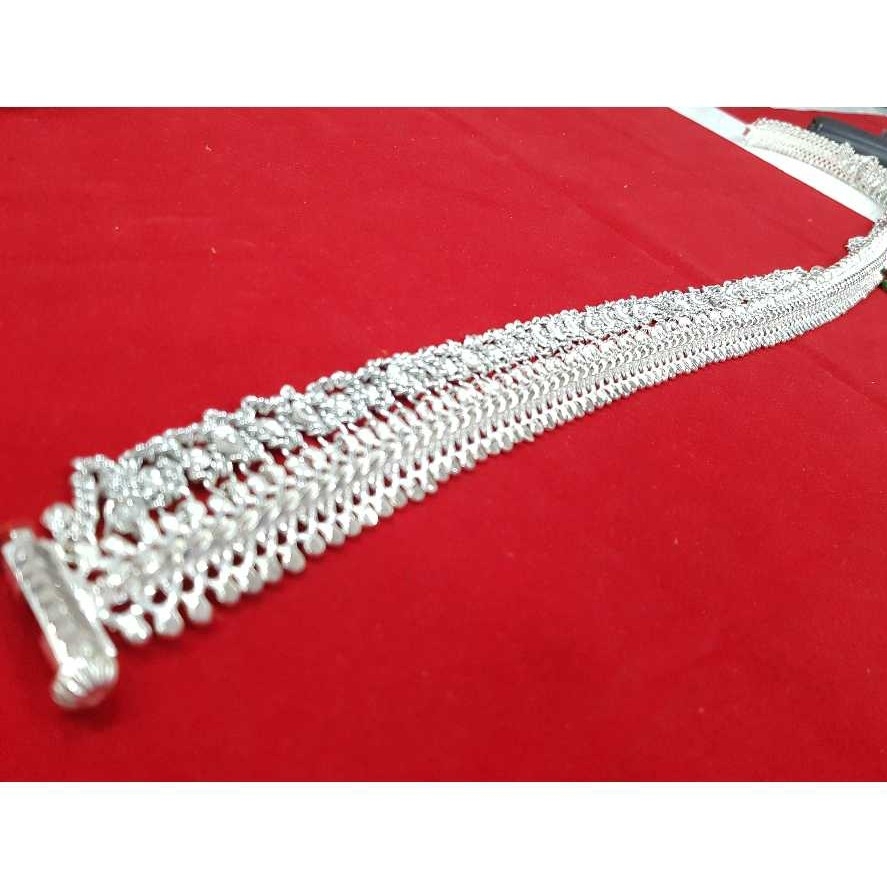 Silver Fancy Kandora White