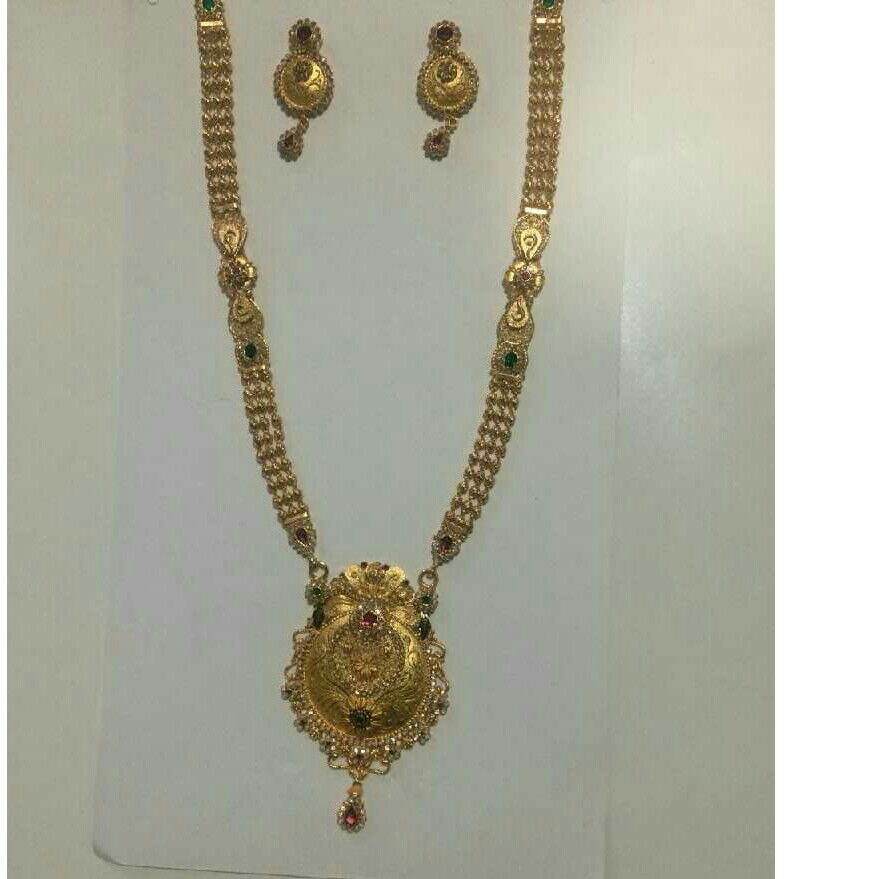 22kt Gold Antique Wedding Necklace Set