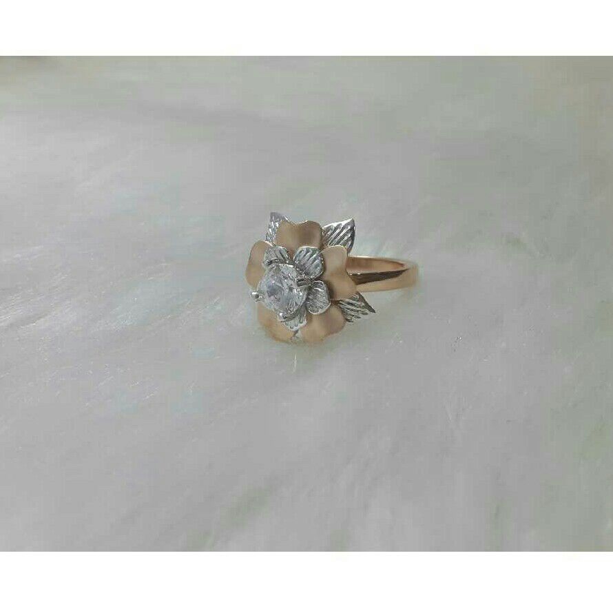 18K / 750 Rose Gold Ladies Indian Flower Ring
