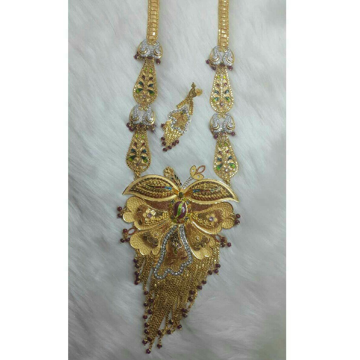 22K / 916 Gold Antique Vertical Ladies Long Set
