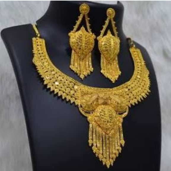 22KT Gold Ladies Indian Necklace Set