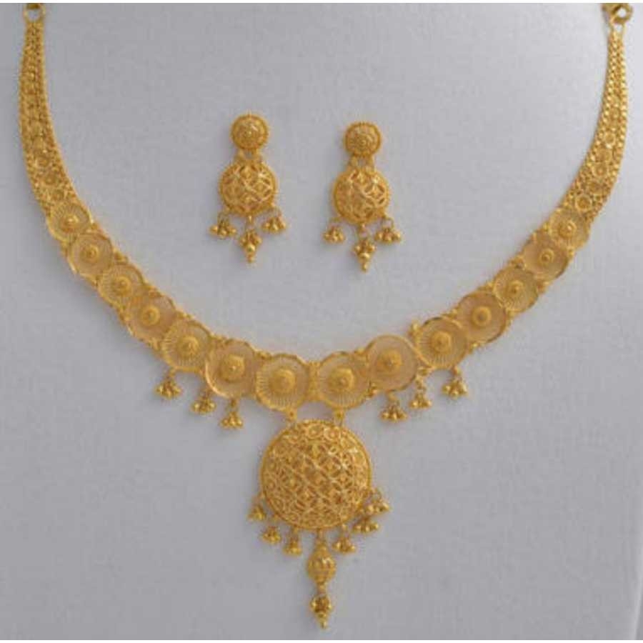 22KT Gold Ladies Fancy Necklace