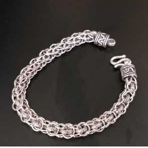 Silver Gents Indian Fancy Bracelet