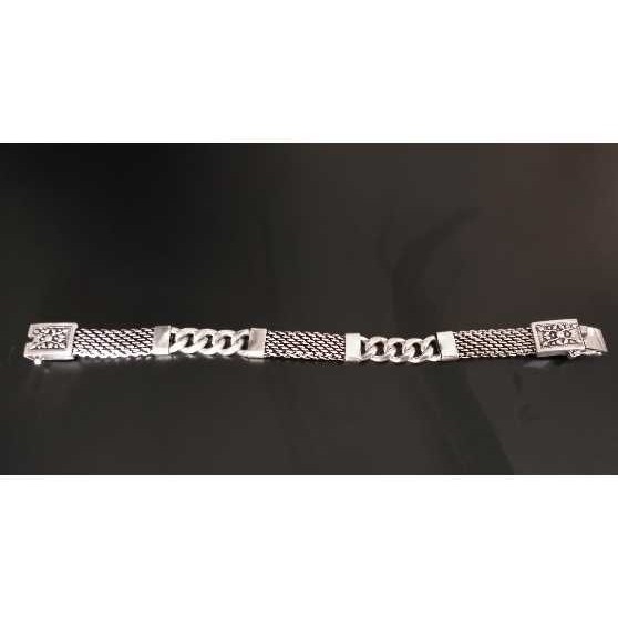 Silver Gents Indian Fancy Bracelet
