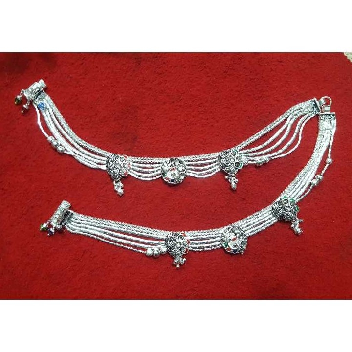 Silver Ladies Indian Fancy Bombay Payal White