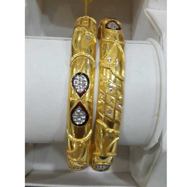 22k Gold Ladies Indian Fancy Bangle Yellow
