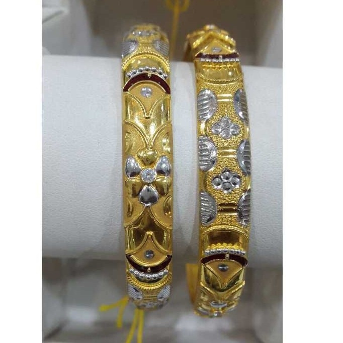 22k Gold Ladies Indian Fancy Ladies Bangle Yellow