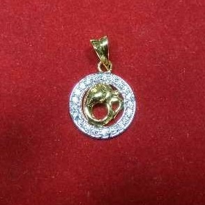 22K Gold Indian Fancy Religious Pendant