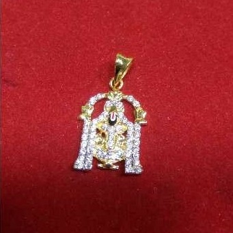 22K Gold Indian Fancy Religious Pendant