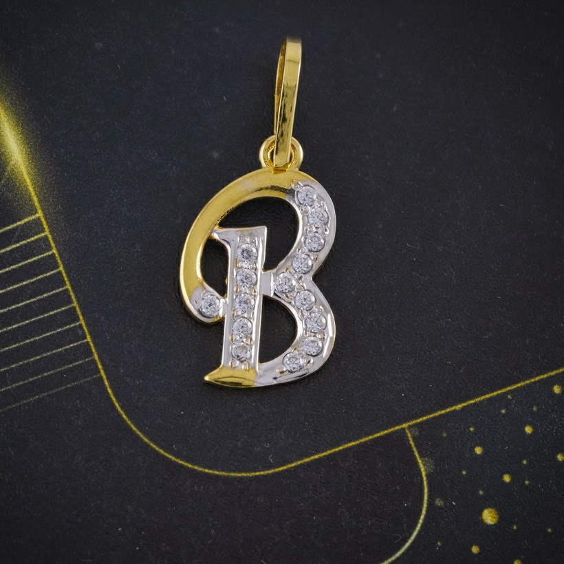 cz letter pendant