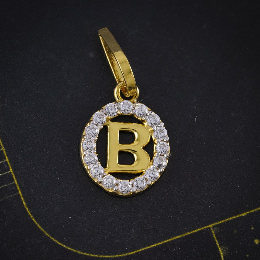 cz letter pendant