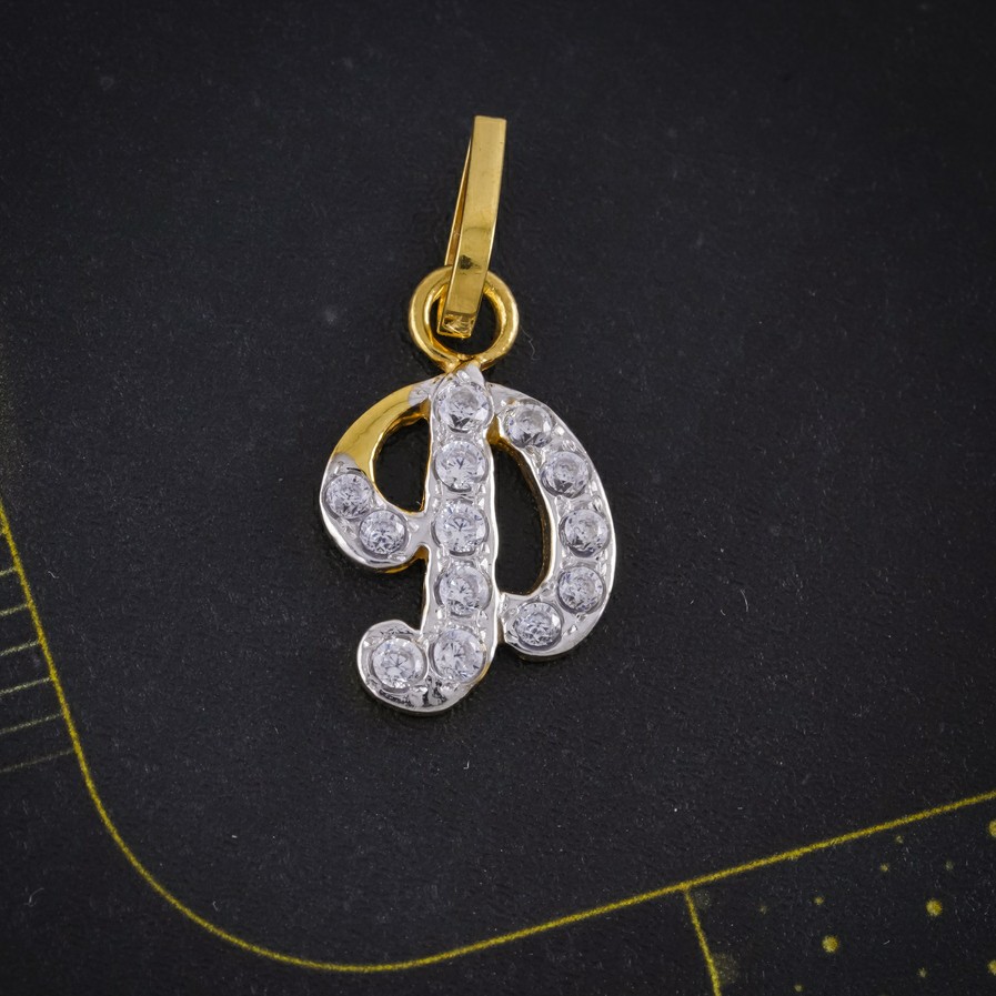 cz letter pendant