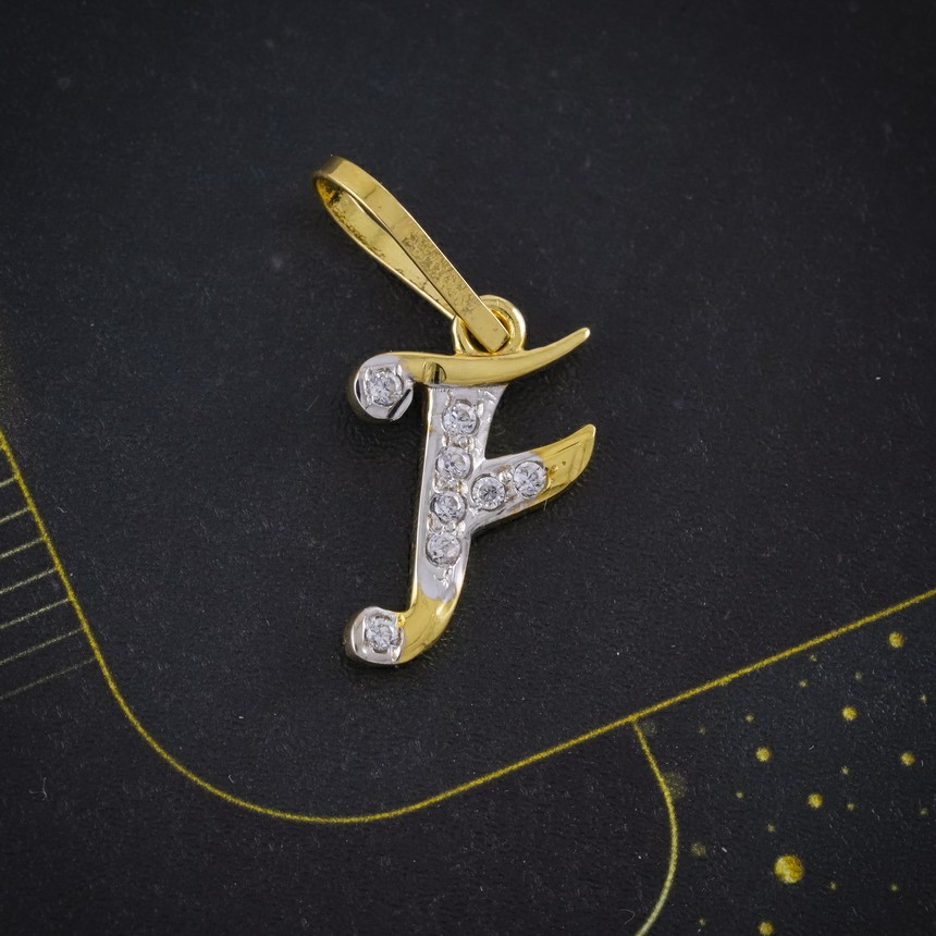 cz letter pendant