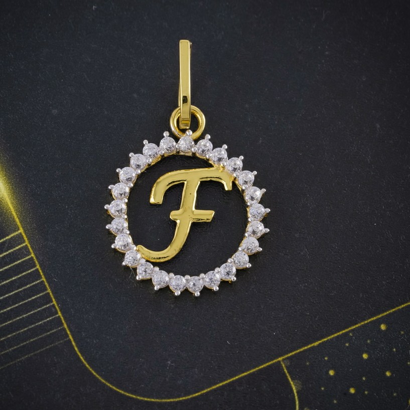 cz letter pendant