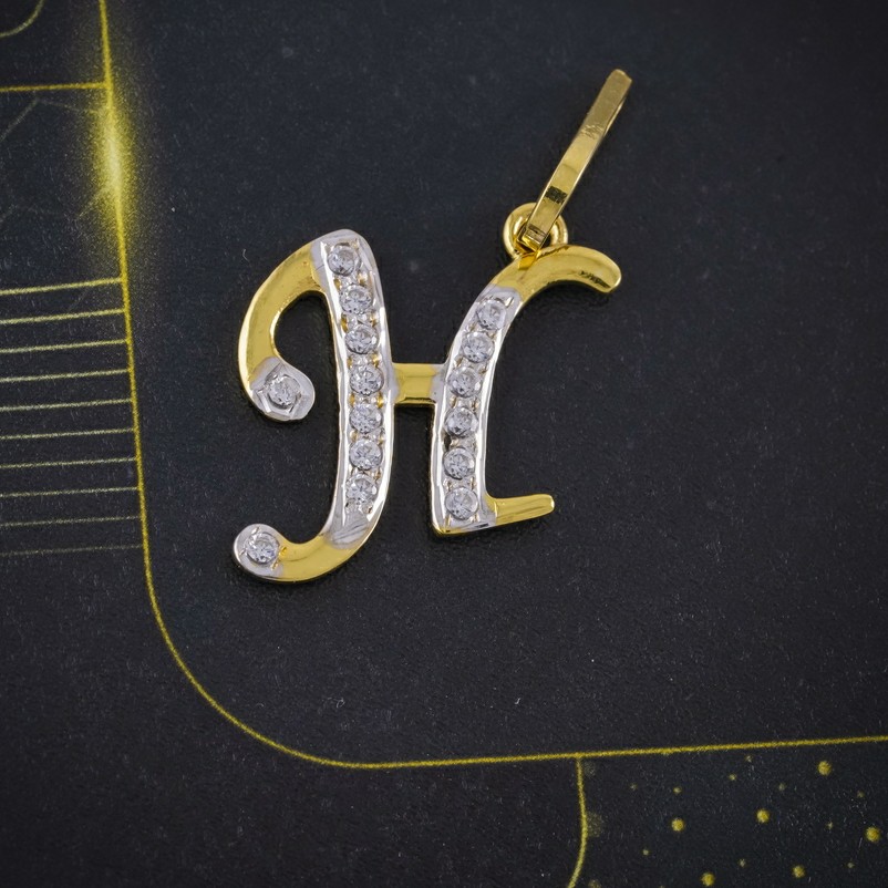 cz letter pendant