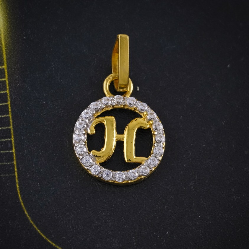 cz letter pendant