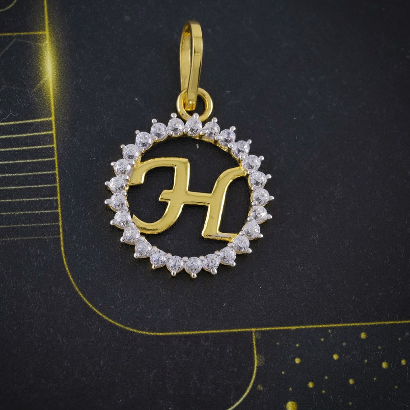 cz letter pendant