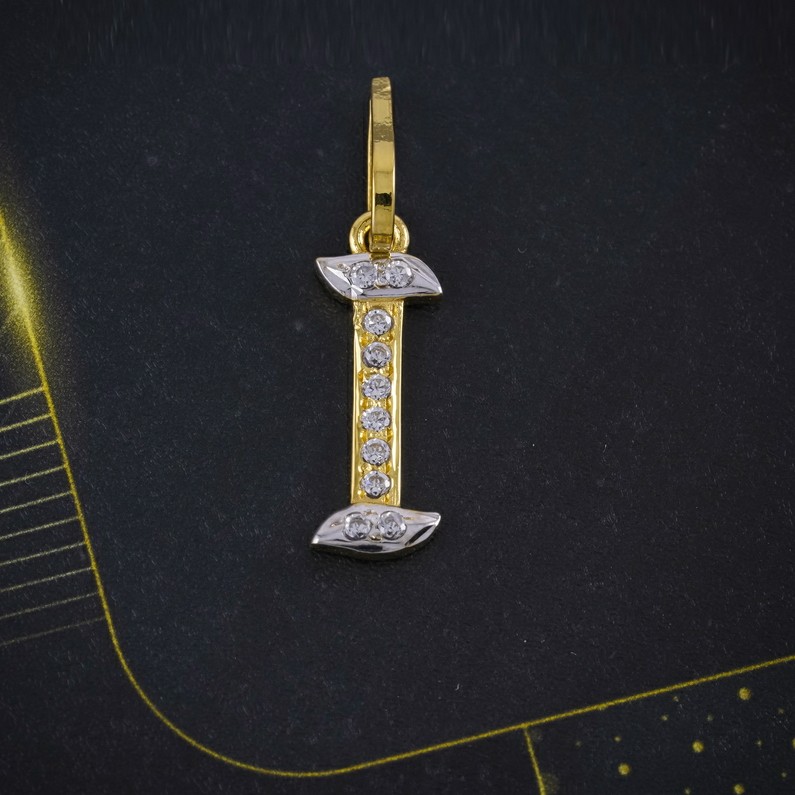 cz letter pendant