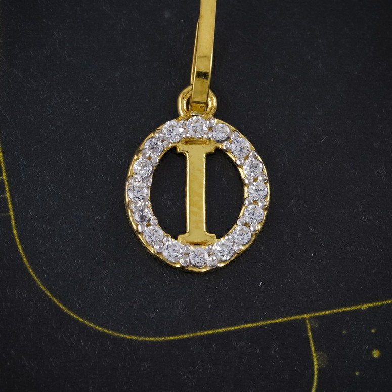 cz letter pendant