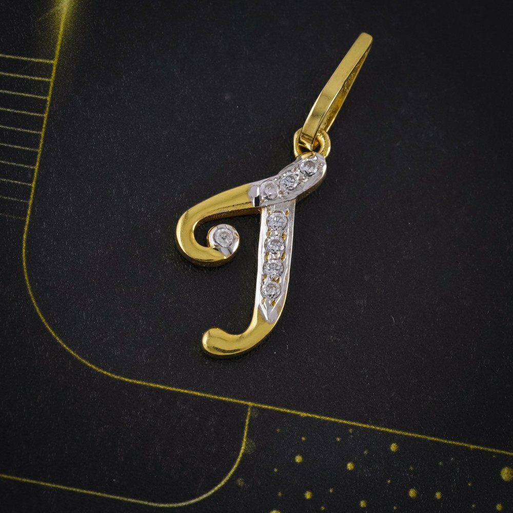 cz letter pendant