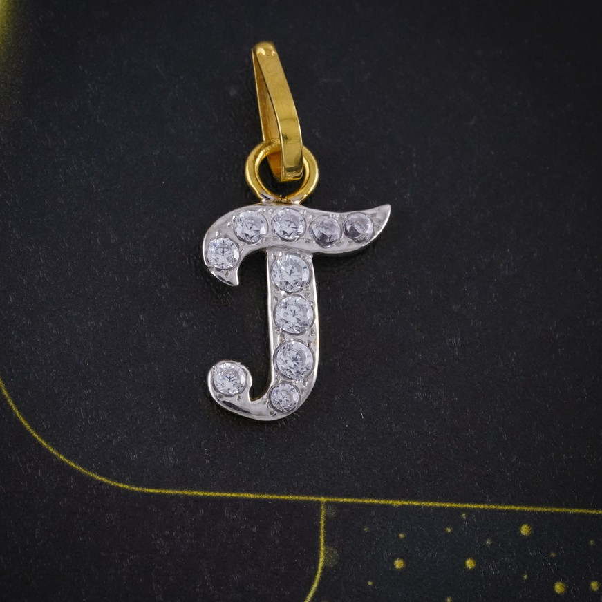 cz letter pendant