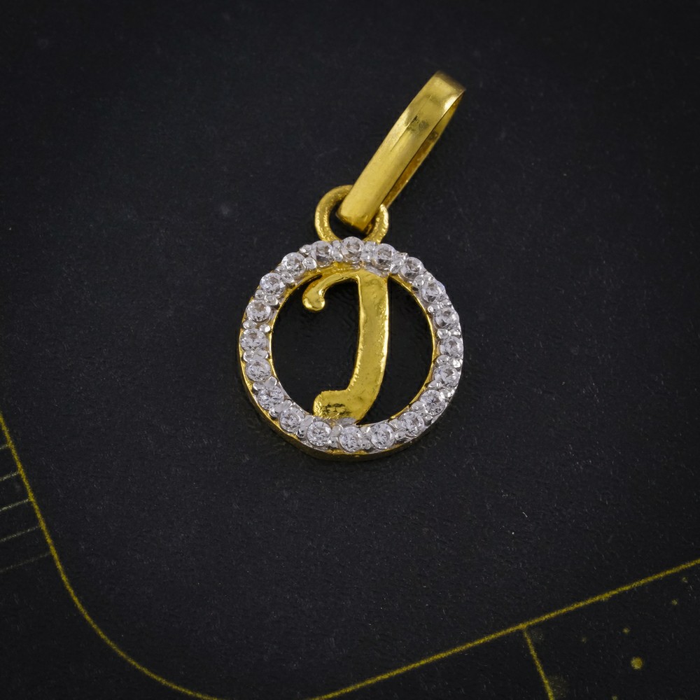 cz letter pendant