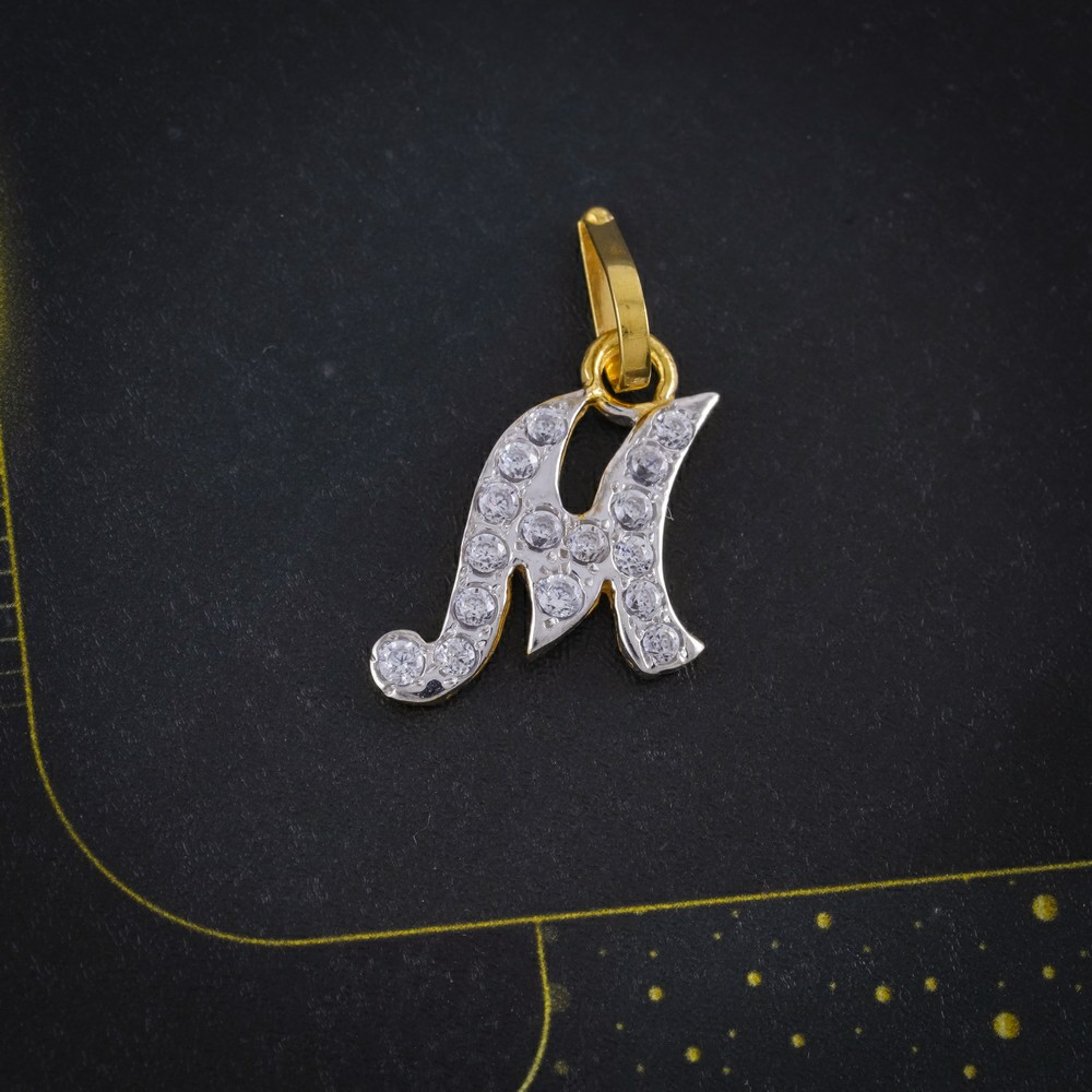 cz letter pendant
