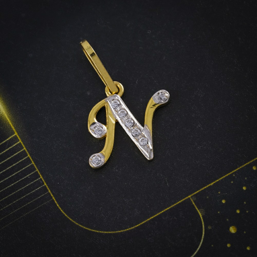 cz letter pendant