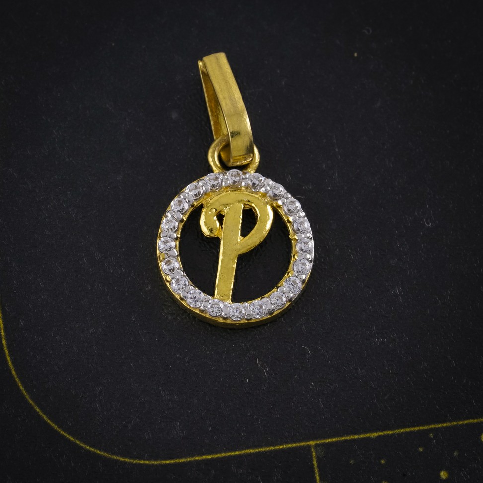 cz letter pendant
