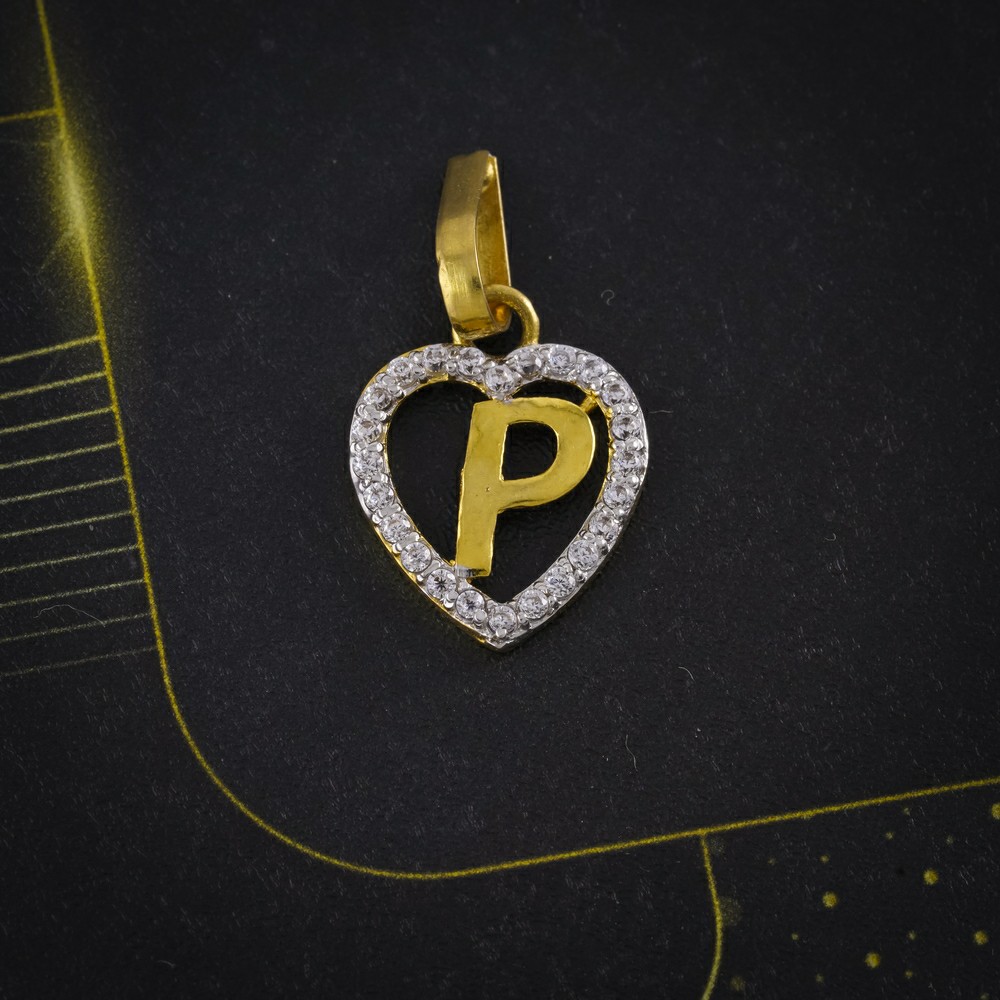 cz letter pendant