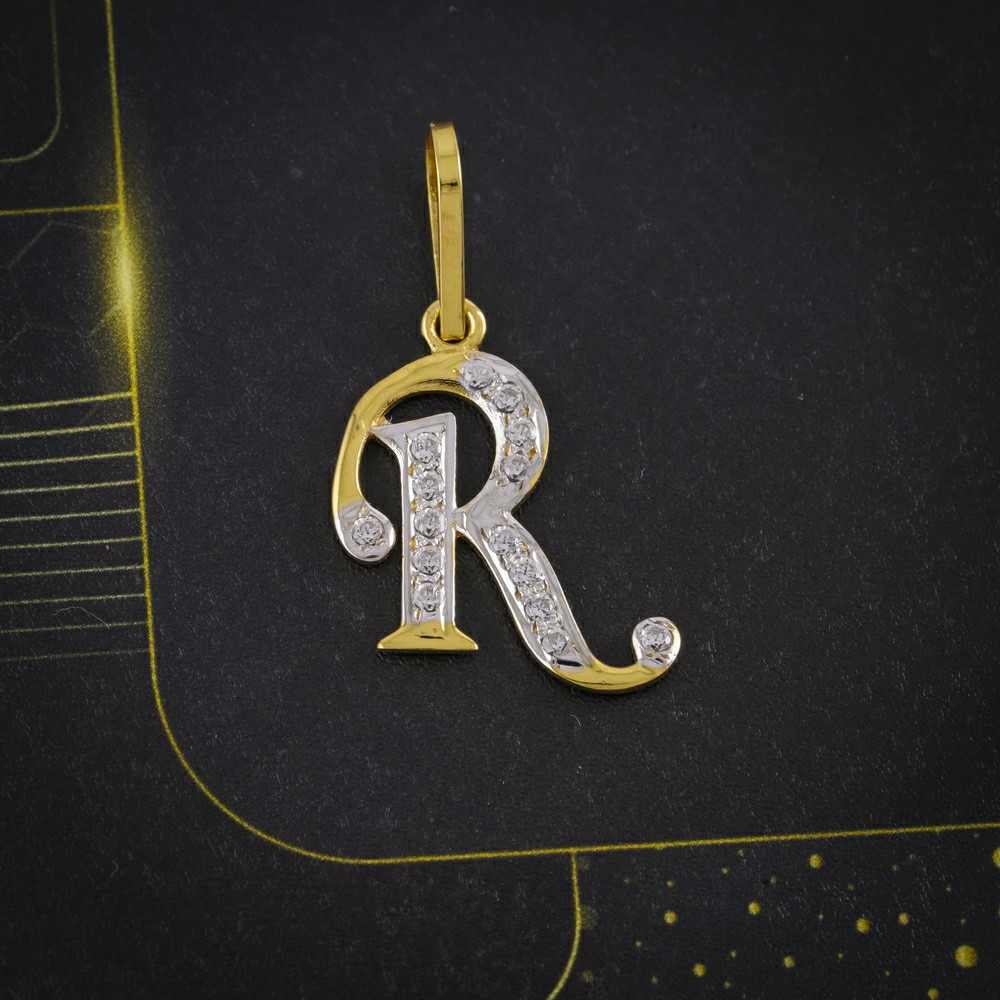 cz letter pendant