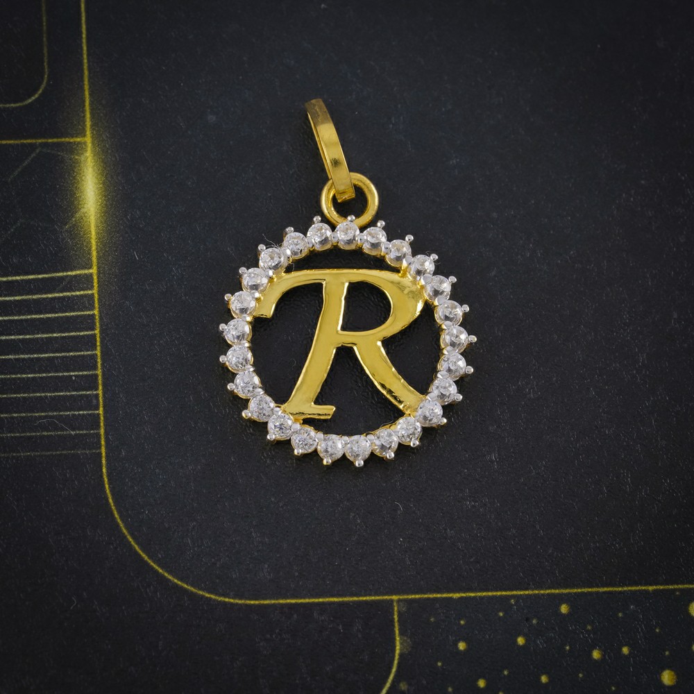 cz letter pendant