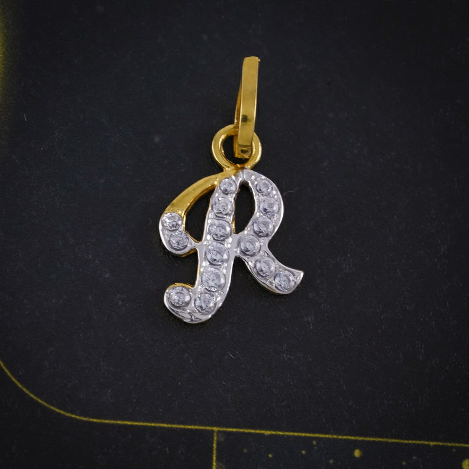 cz letter pendant