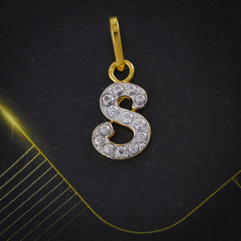 cz letter pendant